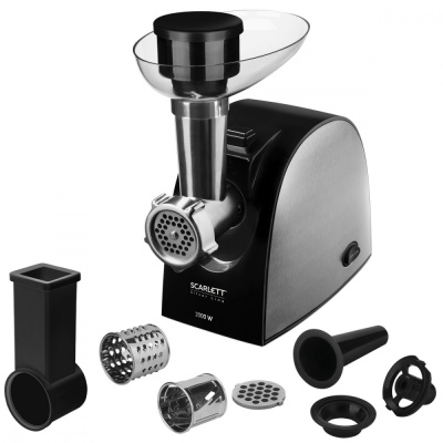 Мясорубка Scarlett SC-MG45M25 2000Вт черный/серебристый