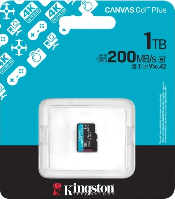 Флеш карта microSDXC 1TB Kingston SDCG4/1TBSP Canvas Go! Plus w/o adapter