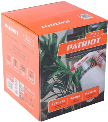Опрыскиватель Patriot PT-4Li аккум. 4л белый/оранжевый (755302617)