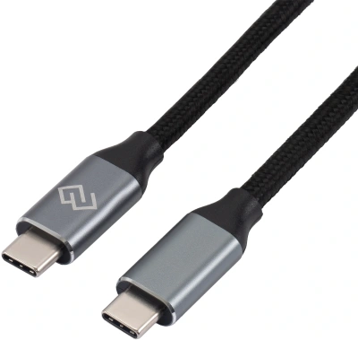 Кабель Digma D-TYPE-C-USB3.2-100W-4K-2M USB Type-C (m)-USB Type-C (m) 2м черный