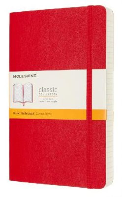 Блокнот Moleskine CLASSIC SOFT EXPENDED QP616EXPF2 Large 130х210мм 400стр. линейка мягкая обложка красный