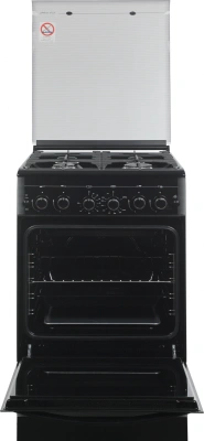 Плита Газовая Gefest ПГ 5300-02 0046 черный (стеклянная крышка) реш.чугун