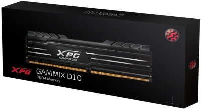 Память DDR4 8GB 3600MHz A-Data AX4U36008G18I-SB10 XPG Gammix D10 RTL Gaming PC4-28800 CL18 DIMM 288-pin 1.35В single rank с радиатором Ret