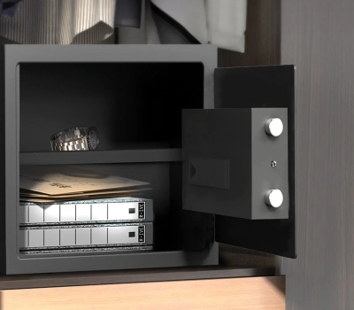 Сейф мебельный Deli Tarzan ET533 взломостойкий встраиваемый 360x330x330мм электронный/ключевой