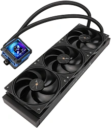 Система водяного охлаждения Thermalright Frozen Warframe Pro 360 Soc-AM5/AM4/1151/1200/2066/2011/1700 черный 4-pin 29.6dB Al LCD Ret (F-WFRAME-PRO-360-BL)