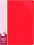 Папка с 60 прозр.вклад. Бюрократ -BPV60RED A4 пластик 0.7мм торц.карм с бум. встав красный