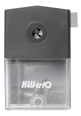 Точилка для карандашей механическая Kw-Trio 305Agr 1 отверстие пластик серый