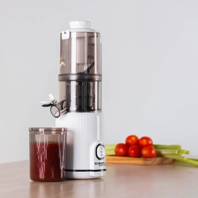 Соковыжималка шнековая Scarlett SC-JE50S63 400Вт рез.сок.:600мл. белый