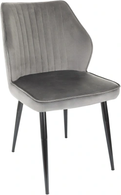Стул для дома Бюрократ CH-K5_2 комплект 2шт т.серый Holland 18 металл черный на ножках (CH-K5_1/HL18_2)