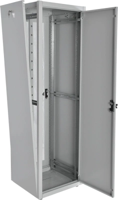 Шкаф коммутационный ЦМО (ШТК-Э-42.6.8-33АА) напольный 42U 600x800мм пер.дв.металл металл 2 бок.пан. направл.под закл.гайки 710кг серый 715мм 87кг 180град. 1987мм IP20 сталь