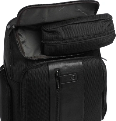 Рюкзак мужской Piquadro Brief2 CA5477BR2/N черный ткань/натур.кожа