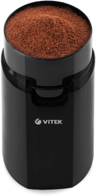 Кофемолка Vitek VT-7124 BK 150Вт сист.помол.:ротац.нож вместим.:60гр черный