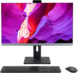 Моноблок Digma Pro Unity 27" Full HD i3 1315U (1.2) 16Gb SSD512Gb UHDG CR Windows 11 Pro GbitEth WiFi BT 90W клавиатура мышь Cam серый/черный 1920x1080
