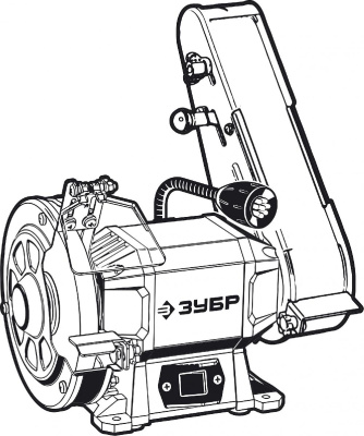 Электроточило Зубр ПТЛ-150 300Вт 2950об/мин d=150мм t=20мм