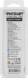 Память DDR4 16GB 2666MHz Patriot PSD416G26662 Signature RTL PC4-21300 CL19 DIMM 288-pin 1.2В single rank Ret