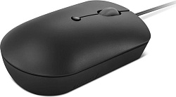 Мышь Lenovo 400 черный оптическая 2400dpi USB-C 3but (GY51D20875)