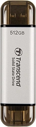 Накопитель SSD Transcend USB-C 512GB TS512GESD310S серебристый