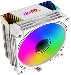 Устройство охлаждения(кулер) GMNG GG-CPC220-ARGB2 ARGB Soc-AM5/AM4/1200/1700/1851 белый 4-pin 14-26dB Al+Cu LCD 220W 550gr Ret (GG-CPC220-ARGB2-WH)