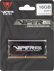 Память DDR4 16GB 2400MHz Patriot PVS416G240C5S Viper Steel RTL PC4-19200 CL15 SO-DIMM 260-pin 1.2В Ret
