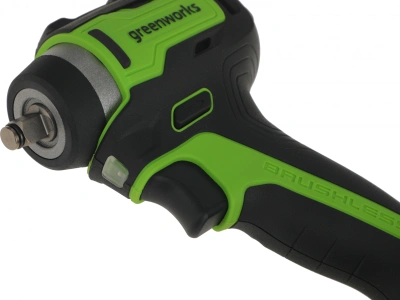 Гайковерт Greenworks G24IW200 аккум. патрон:квад.3/8" (3803607)