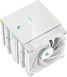 Устройство охлаждения(кулер) Deepcool AK620 Digital Soc-AM5/AM4/1200/1700/1851 белый 4-pin 28dB Al+Cu LCD 260W 1486gr Ret (R-AK620-WHADMN-G)