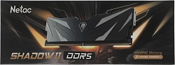 Память DDR5 16GB 5600MHz Netac NTSWD5P56SP-16K Shadow II RTL PC5-44800 CL46 DIMM ECC 288-pin 1.1В Intel с радиатором Ret