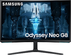 Монитор Samsung 32" Odyssey Neo G8 S32BG852NI черный/белый VA LED 16:9 HDMI полуматовая HAS Piv 350cd 178гр/178гр 3840x2160 240Hz FreeSync Premium Pro DP 4K USB 7кг