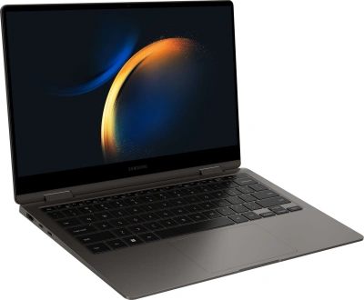 Ноутбук Samsung Galaxy book 3 360 NP730 Core i7 1360P 16Gb SSD512Gb Intel Iris Xe graphics 13.3" AMOLED Touch FHD (1920x1080) Windows 11 Home graphite WiFi BT Cam (NP730QFG-KA4IT)