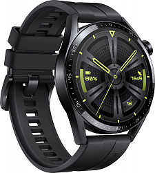 Смарт-часы Huawei Watch GT 3 JPT-B29 46мм 1.43" AMOLED корп.черный рем.черный разм.брасл.:140-210мм (55028464)