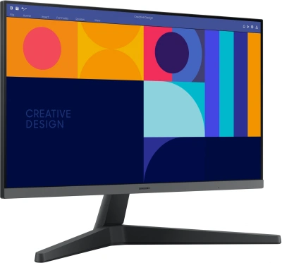 Монитор Samsung 24" Essential S3 S24C330GAI черный IPS LED 1ms 16:9 HDMI полуматовая 250cd 178гр/178гр 1920x1080 100Hz FreeSync DP WQ USB 2.9кг