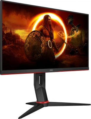 Монитор AOC 23.8" Gaming 24G2SPU черный/красный IPS LED 16:9 HDMI M/M матовая HAS Piv 300cd 178гр/178гр 1920x1080 165Hz FreeSync Premium VGA DP FHD USB 4.41кг
