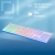 Клавиатура Оклик 550ML белый USB slim Multimedia LED