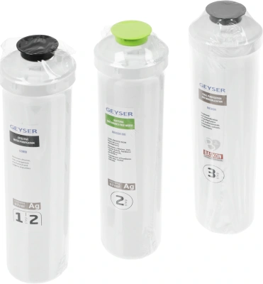 Комплект картриджей Гейзер для Смарт Био 511 для проточных фильтров (упак.:3шт)