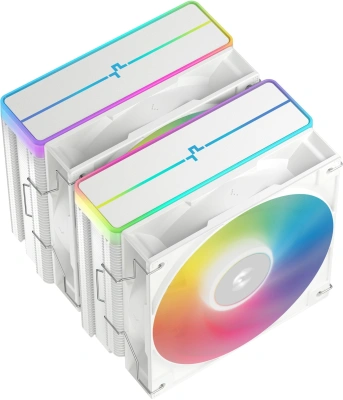 Устройство охлаждения(кулер) Deepcool AG620 Wh V2 ARGB Soc-AM5/AM4/1200/1700/1851 белый 4-pin 15-29dB Al+Cu 260W 1330gr Ret (R-AG620-WHAMMN-GJD)