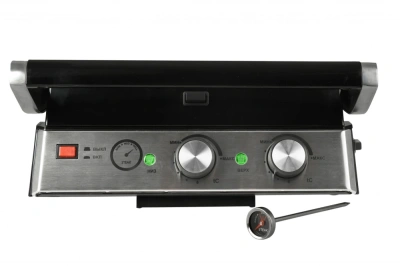 Электрогриль GFGril GF-165 2000Вт черный/серебристый