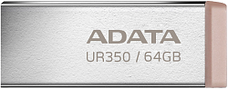 Флеш Диск A-Data 64GB UR350 UR350-64G-RSR/BG USB3.2 серебристый/коричневый