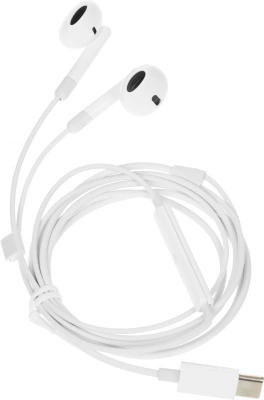 Гарнитура вкладыши Hoco M109 1.2м белый проводные в ушной раковине