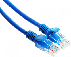 Патч-корд Premier PP12-10M/B 1000Гбит/с UTP 4 пары cat.5E CCA molded 10м синий RJ-45 (m)-RJ-45 (m)