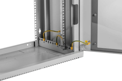 Шкаф коммутационный ЦМО (ШРН-9.500.1) настенный 9U 600x529мм пер.дв.металл 200кг серый 470мм 180град.