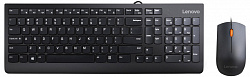Клавиатура + мышь Lenovo 300 U клав:черный мышь:черный USB (GX30M39635)