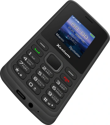 Мобильный телефон Xenium X175 черный моноблок 2Sim 1.8" 128x160 Nucleus GSM900/1800 MP3 FM