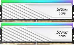 Память DDR5 2x16GB 6000MHz A-Data AX5U6000C3416G-DTLABRWH XPG Lancer Blade RGB RTL Gaming PC5-48000 CL34 DIMM ECC 288-pin 1.35В kit dual rank с радиатором Ret