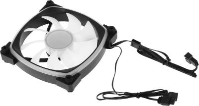 Вентилятор для корпуса Accord ACC-U12 ARGB 120х120x25 черный 4-pin 27дБ (ACC-U12 ARGB BLACK) brown box