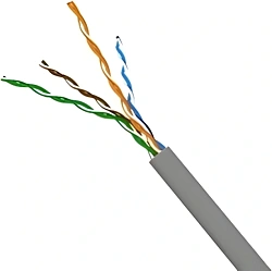 Кабель информационный Lanmaster TWT-5EUTP-XL кат.5E UTP 4 пары 24AWG PVC внутренний 305м серый