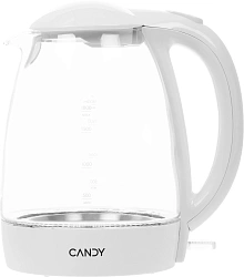 Чайник электрический Candy CK-300 1.8л. 2200Вт белый корпус: Металл/стекло/пластик