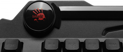 Клавиатура A4Tech Bloody B318 черный USB Multimedia for gamer LED (подставка для запястий) (B318)