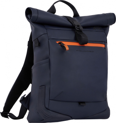 Рюкзак мужской Piquadro Corner 2.0 CA6291C2OW/BLU роллтоп синий ткань