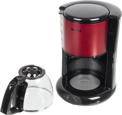 Кофеварка капельная Tefal CM361E38 1200Вт красный