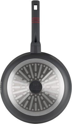 Сковорода Rondell Stripes RDA-1613 круглая 26см покрытие: Xylan Plus ручка несъемная (без крышки) серый