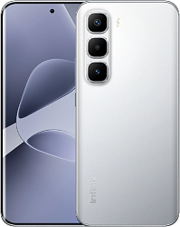 Смартфон Infinix X6886 Hot 60 Pro + 256Gb 8Gb серебристый титан моноблок 3G 4G 2Sim 6.78" 1224x2720 Android 15 50Mpix 802.11 a/b/g/n/ac NFC GPS Protect FM